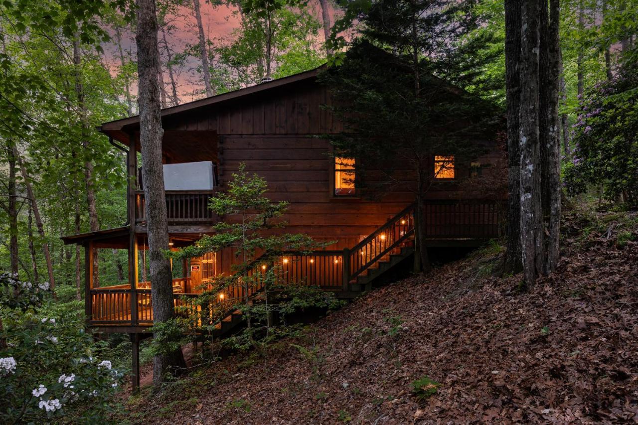 Secluded Sunrise Ridge-10 Min From Blue Ridge, King Beds, Hot Tub, 2 Porches, Fireplace Wood Burning, Mountain View, Cozy Exteriör bild