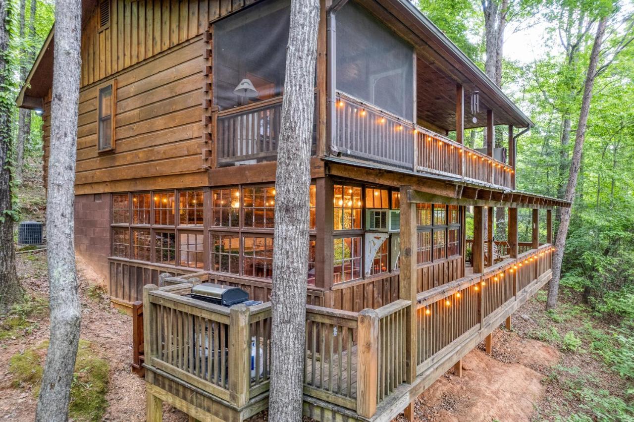 Secluded Sunrise Ridge-10 Min From Blue Ridge, King Beds, Hot Tub, 2 Porches, Fireplace Wood Burning, Mountain View, Cozy Exteriör bild